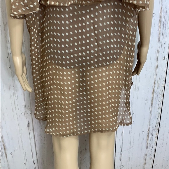 CIEL USA Sheer Ruffled Blouse Sz M - Picture 10 of 13